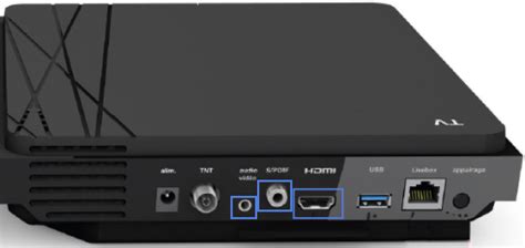 Décodeur TV 4 configurer un home cinéma ou une barre de son sans port