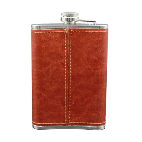 Flasque Alcool Cuir Pour Rhum Flasques Gourdes Fioles Alcool