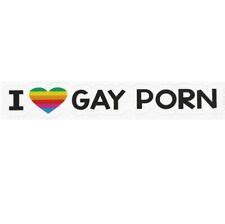 I Love Extreme Gay Porn Bumper Sticker Prank Laugh Joke For Sale Online