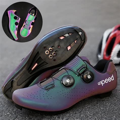 Sapatos De Ciclismo SPD Bloqueio Para Homens Road Bike Racing