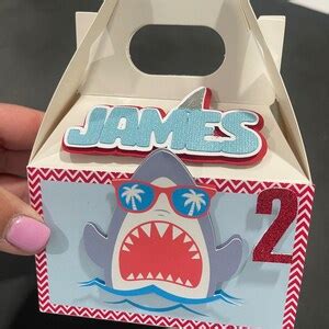 Shark Birthday Decorations Shark Goody Bags Shark Party Favor Box