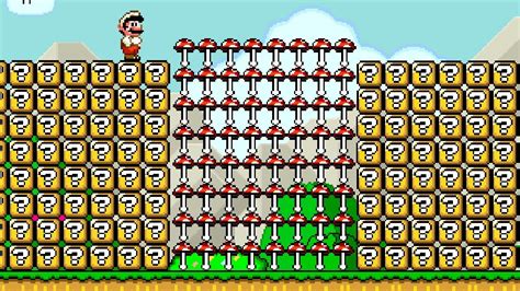 Can Mario Jump Over 999 Item Blocks And Collect 999 Ice Flowers In