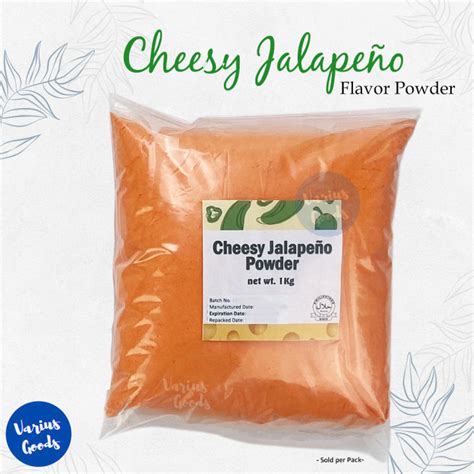 1 Kilogram CHEESY JALAPEÑO Flavor Powder for Fries Popcorn Nachos Pizza