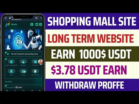 Usdt Mall New Usdt Earning Site Usdt Mining App Free Usdt