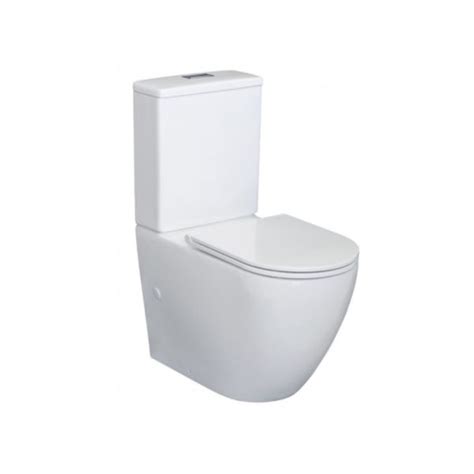 Fienza Alix Rimless Back To Wall Toilet Suite Slim Seat Geberit