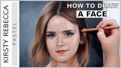 Step By Step Pastel Portrait Tutorial Emma Watson Drawing