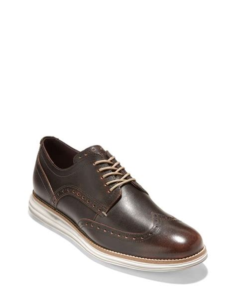 Cole Haan Original Grand Wingtip Derby In Brown For Men Lyst