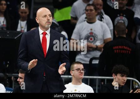 Belgrade Serbia January Head Coach Zeljko Obradovic Of