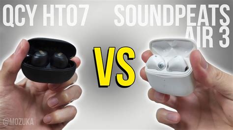 QCY HT07 vs SOUNDPEATS AIR 3 comparativo Qual FONE é melhor YouTube