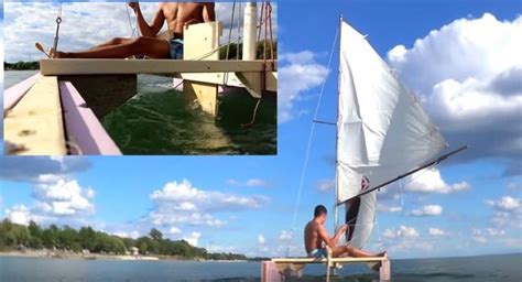 Diy Styrofoam Catamaran Catamaran Sailing Catamaran Boat Building