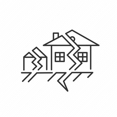 Displacement Earth Earthquake Geological Natural Disaster Seismic Surface Icon Download