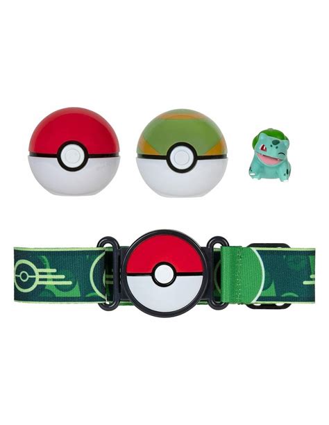 Pokémon Clip n Go Poké Ball Belt Set Poké Ball Nest Ball Bulbasaur