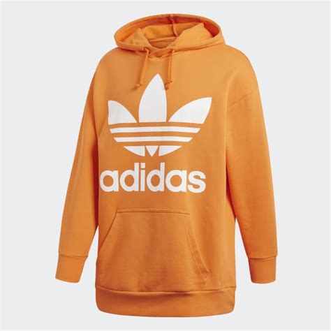 adidas Oversize Trefoil Hoodie - Orange | adidas UK