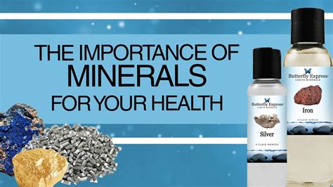 The Importance Of Minerals For Your Health Youtube