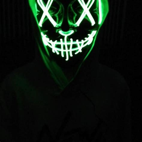 El Wire Purge Led Maske Partyking