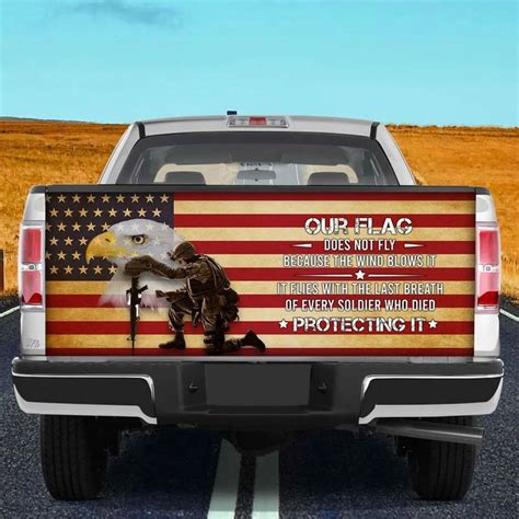 Veteran Tailgate Wrap America Veteran Wrap Protecting Our Flag Wrap