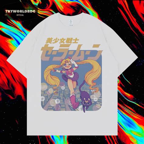 Jual Kaos Oversize Kaos Kartun Oversize T Shirt Kaos Sailor Moon