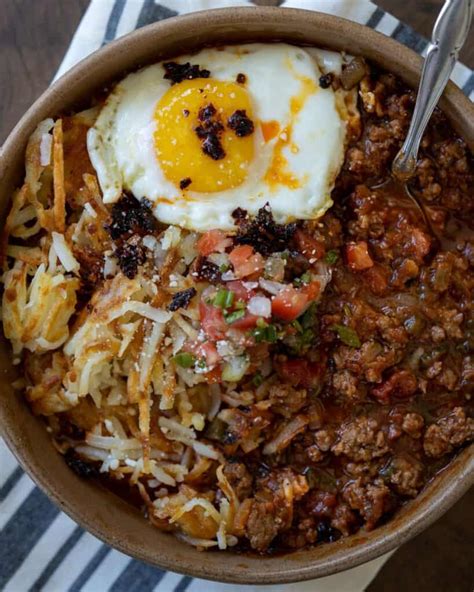 Breakfast Chili And Eggs