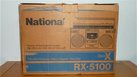 National Rx 5100 Stereo Radio Cassette Recorder Youtube