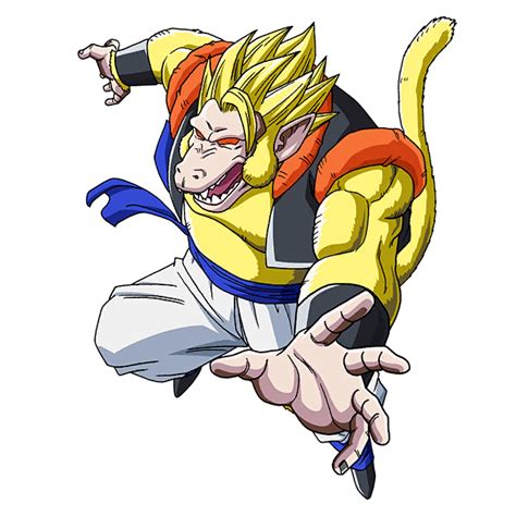 Gogeta Golden Great Ape Render [sdbh World Missi By Maxiuchiha22 On