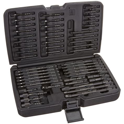 Steelman Pro Black Oxide Steel Impact Driver Bit Set 50 Piece 78633