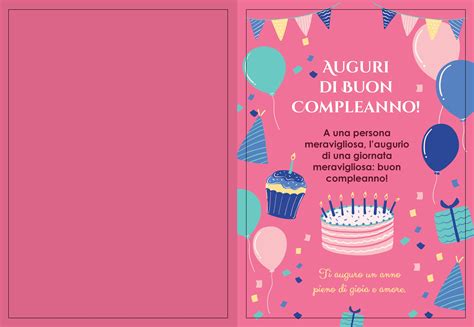 Biglietti Di Auguri Di Buon Compleanno Da Stampare Gratis 10 Anni