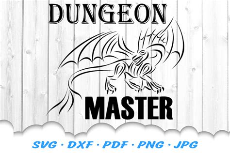 Dungeon Master Dragon SVG DXF Cut Files