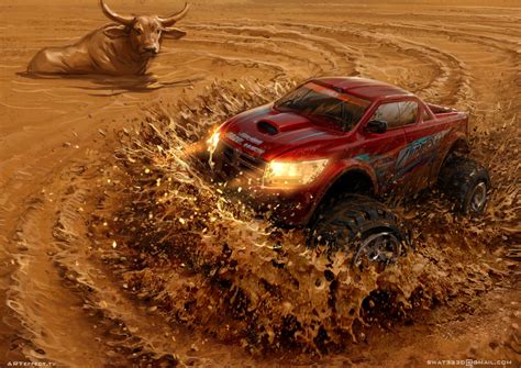 ArtStation - Mud Racing, Sviatoslav Gerasimchuk