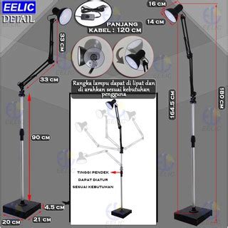 Jual Eelic Elc J New Lampu Arsitek Standing Lamp Lampu Belajar