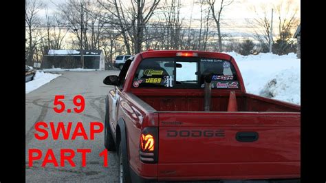 Dodge Dakota Budget 59 V8 Swap Pt 1 We Blew Up The 52 Youtube