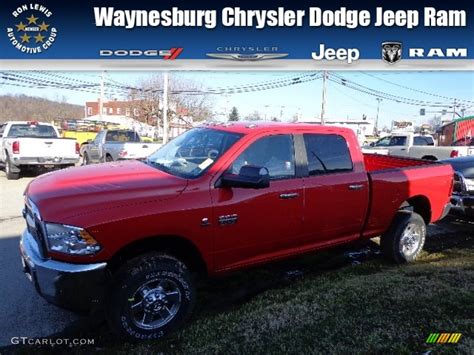 Flame Red Dodge Ram Hd Slt Crew Cab X Photo