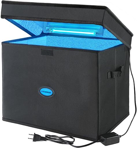 Coospider repta Caja desinfectante UV grande con ozono 36L portátil