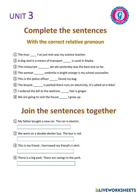 Relative Pronouns Worksheets For Th Grade On Quizizz Free