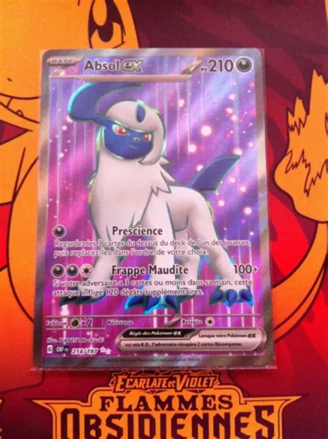 CARTE POKÈMON EV03 ABSOL ex Ultra Rare Full Art 214 197 Flammes