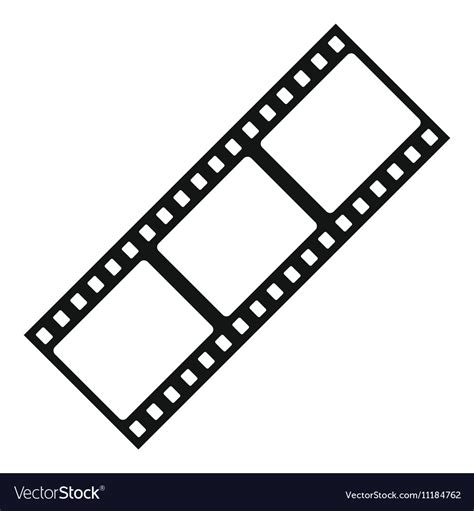 Film Strip Icon Simple Style Royalty Free Vector Image