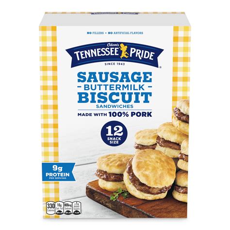 Odoms Tennessee Pride Sausage And Buttermilk Biscuits Snack Size