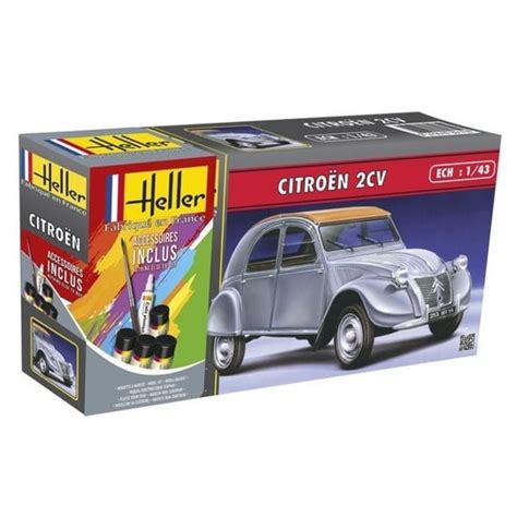 Citroen 2 CV Zestaw Z Farbami Heller 56162 Heller Sklep EMPIK