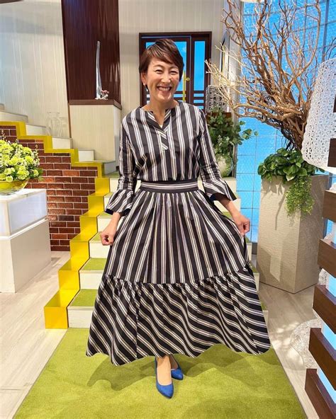 杉山愛さんのインスタグラム写真 杉山愛instagram「少し前のものになってしまいましたが 「ミヤネ屋」で着用させて頂いたものです