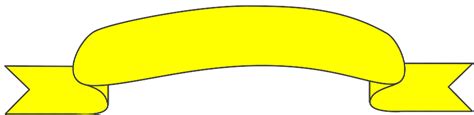 Yellow Ribbon Black Outline Clip Art At Vector Clip Art