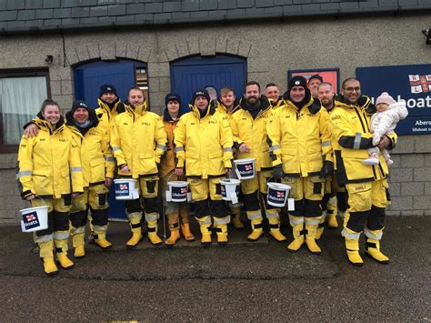 Aberdeen Rnli Volunteers Swap Yellow Wellies For Walking Shoes Rnli