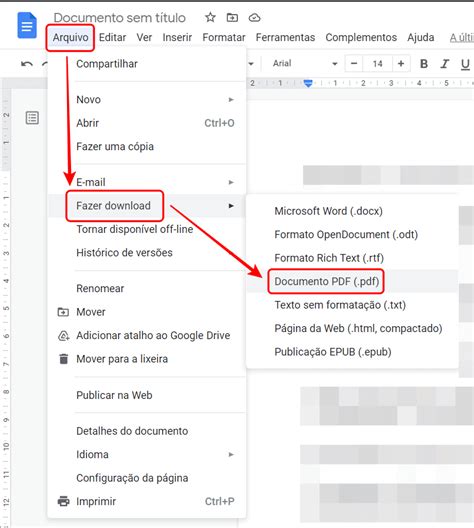 Como Salvar Um Documento Em Pdf Usando O Google Docs