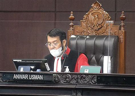 Rawan Konflik Kepentingan Ketua Mk Anwar Usman Disarankan Mundur