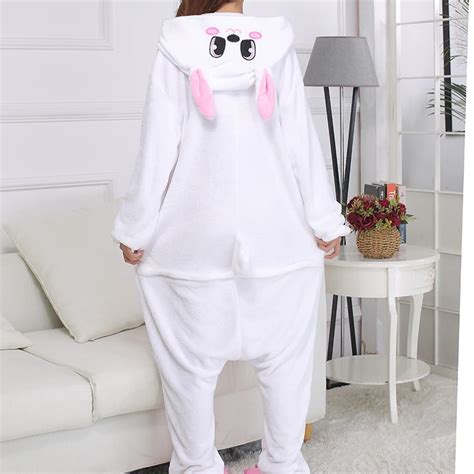 Pijama Fantasia Kigurumi Cosplay Coelho Rosa Adulto P M G Atelier