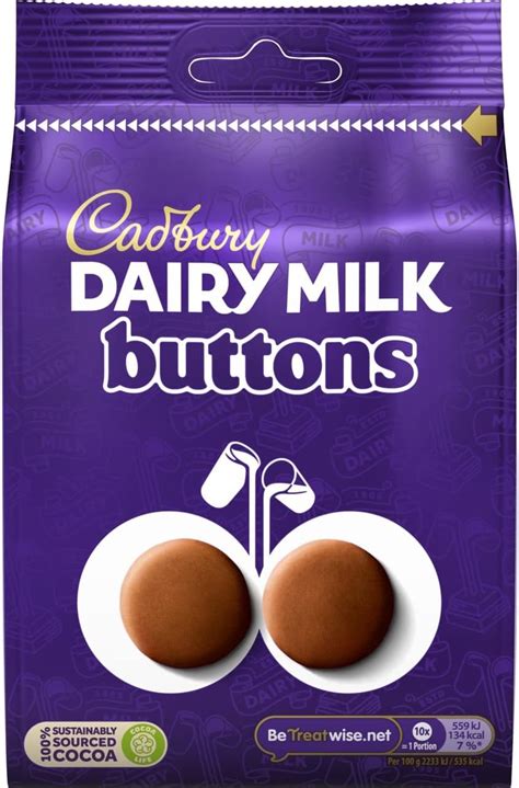 Cadbury Dairy Milk Giant Buttons Chocolate Bag 119 G Amazon Co Uk