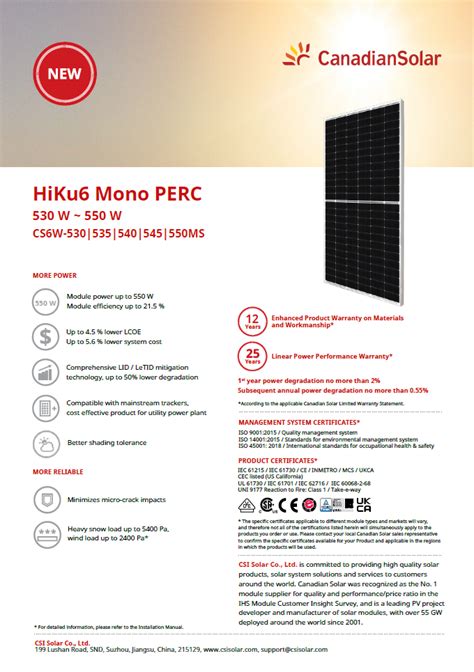 Canadian Solar Watts Bihiku Mono Perc Module Solarmart