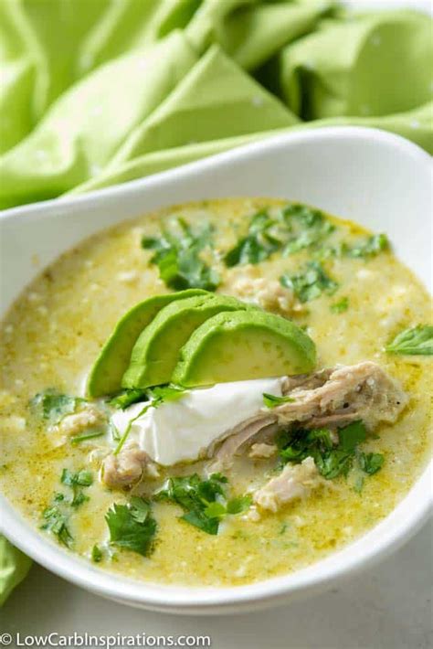 Slow Cooker Creamy Green Enchilada Chicken Soup Recipe Low Carb