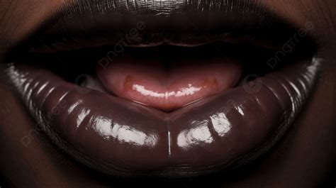 Fondo Labios De Mujer Negra Con L Piz Labial Negro Fondo Fotos De