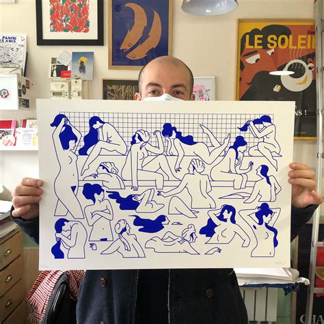 Sérigraphie Les Bains Olivier Junière Atelier Fwells