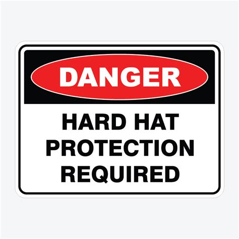 Hard Hat Protection Required Safety Signage