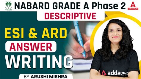 Nabard Grade A Phase Descriptive Esi And Ard Answer Writing By